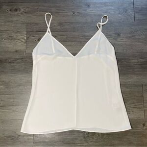 Alexis Camisole Adjustable Spaghetti Straps V-Neck Top Cream Women's Sz XS